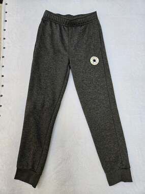 Converse All Star Girls Jogger Sweatpants Medium Dark Gray Athletic Pants